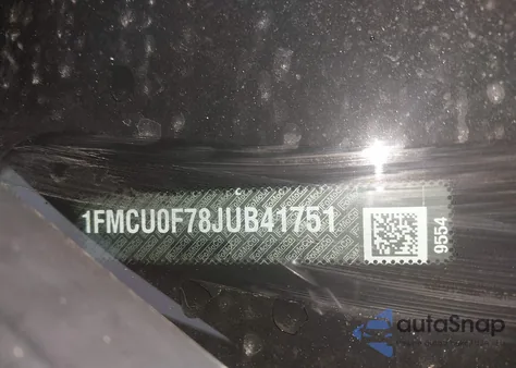 2018 Ford Escape S z USA, uszkodzony, nr VIN 1FMCU0F78JUB41751